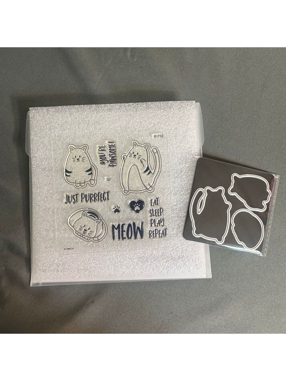 Close To My Heart Z3974 You're Pawsome Acrylic Stamp and Thin Cut Set
